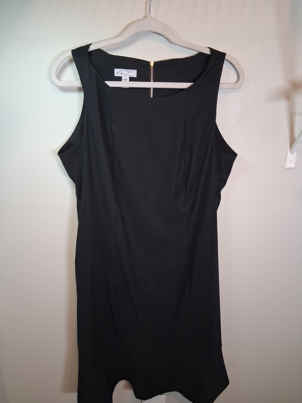 Kim Rogers Black Sleeveless Sheath Dress